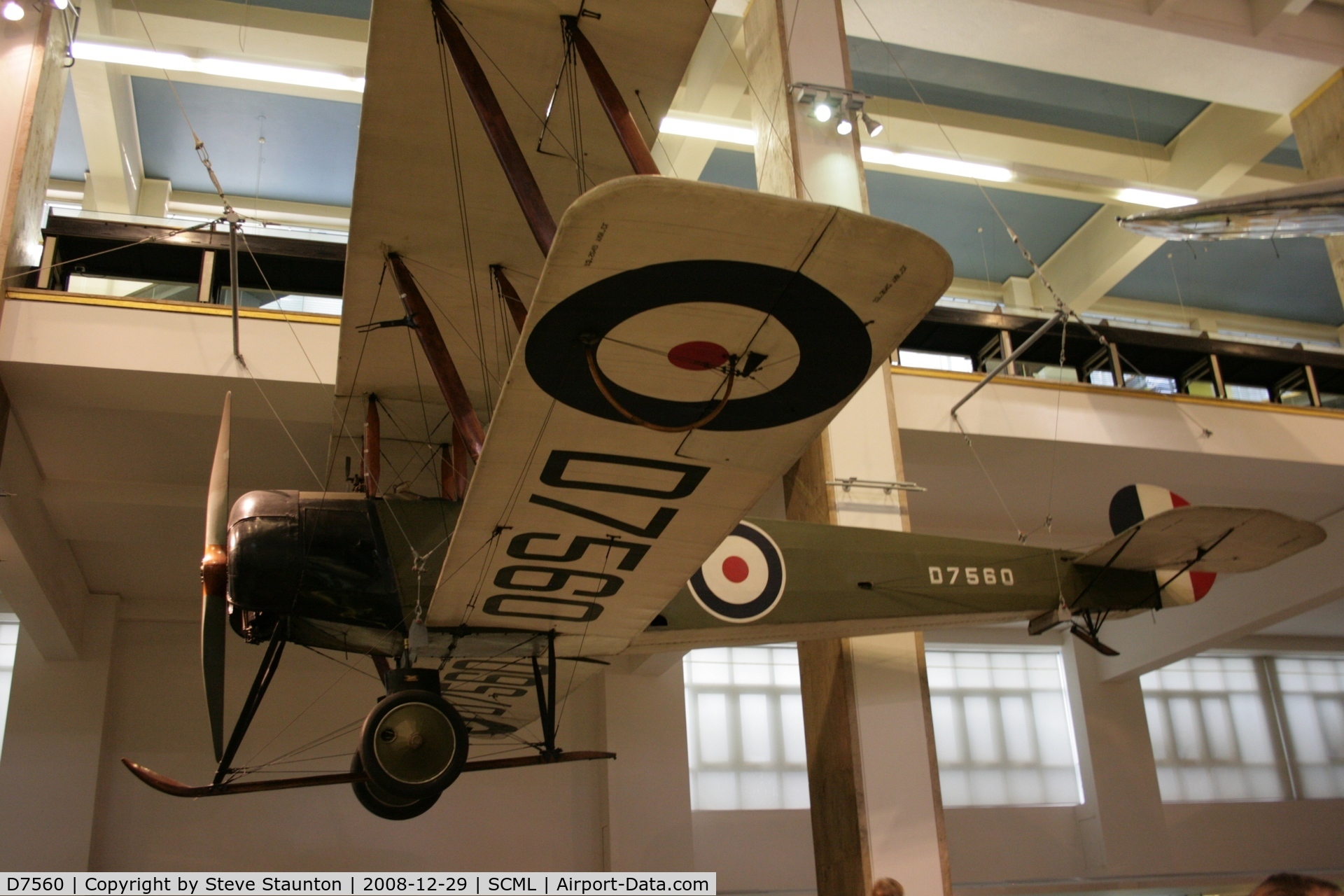 D7560, 1917 Avro 504K C/N Not found D7560, Taken at the Science Museum, London. December 2008