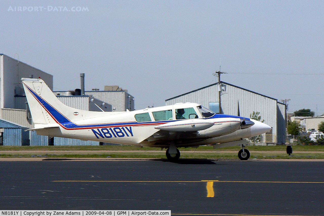 N8181Y, 1966 Piper PA-30 Twin Comanche Twin Comanche C/N 30-1298, At Grand Prairie Municipal