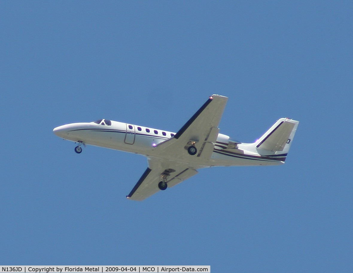 N136JD, 1995 Cessna 560 Citation Ultra C/N 560-0293, Cessna 560