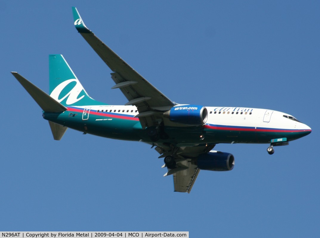 N296AT, 2006 Boeing 737-7BD C/N 34861, Air Tran 737-700