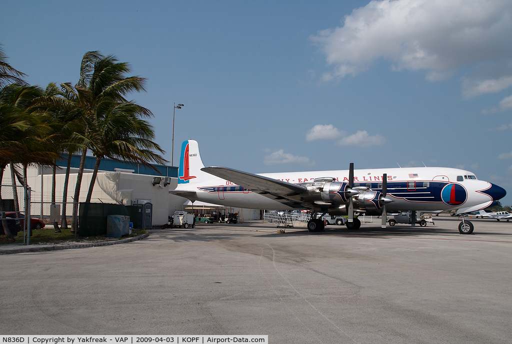 N836D, 1957 Douglas DC-7B C/N 45345, Eastern DC7