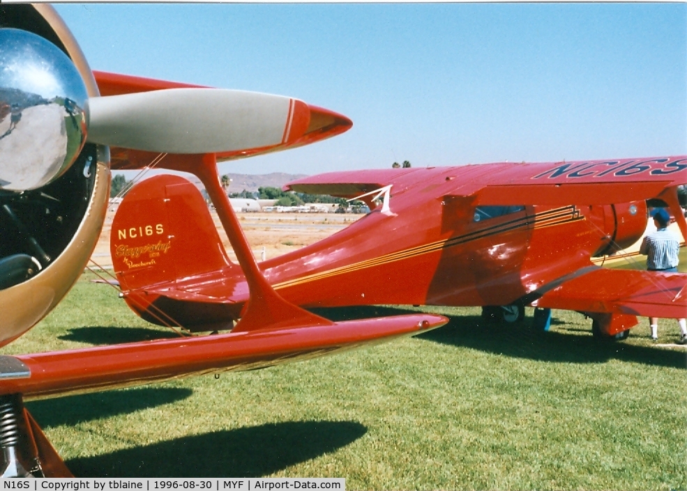 N16S, 1944 Beech D17S Staggerwing C/N 6687, 1996 Staggerwing Convention at MYF