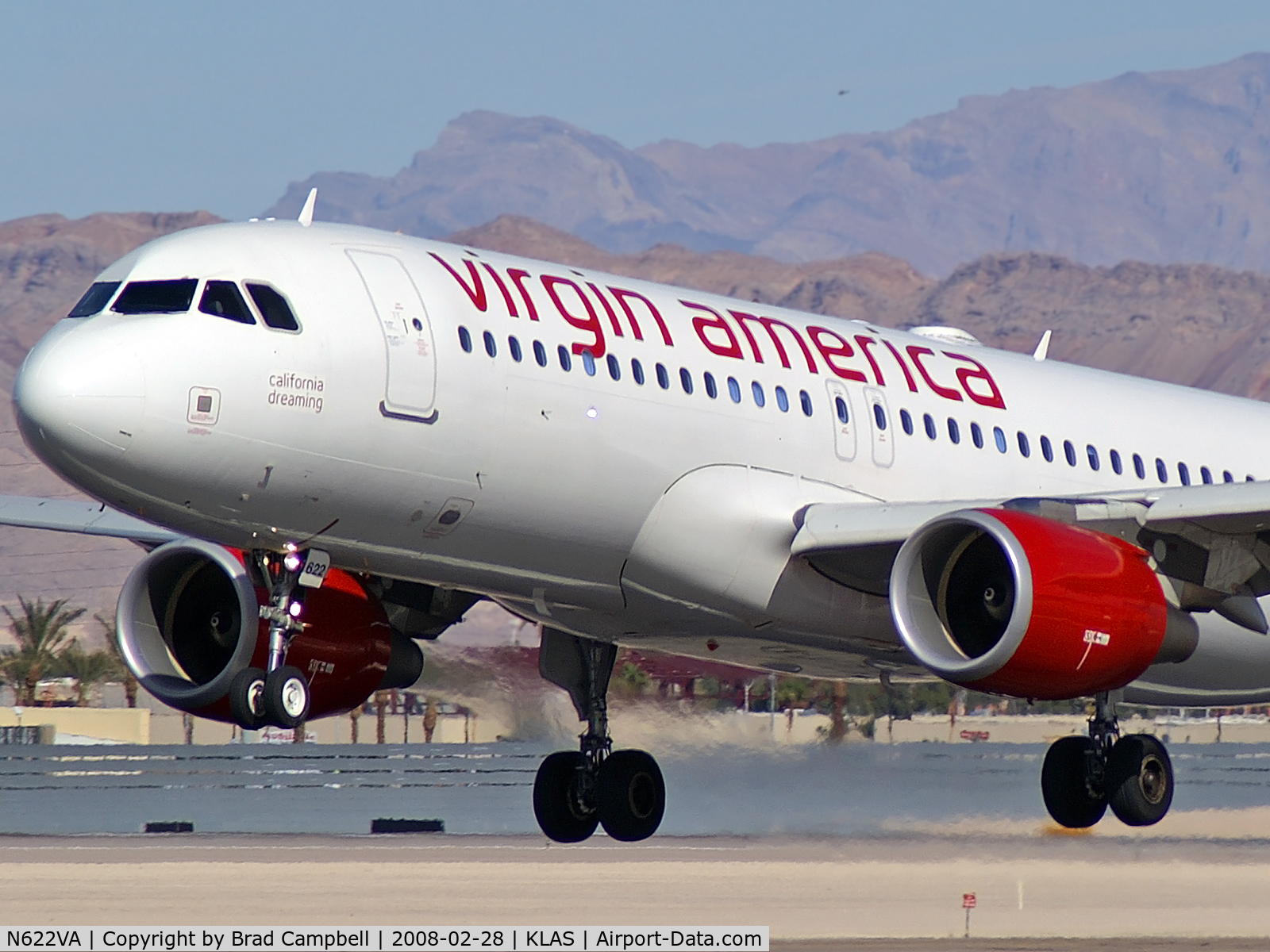 N622VA, 2006 Airbus A320-214 C/N 2674, Virgin America - 'California Dreaming' / 2006 Airbus A320-214