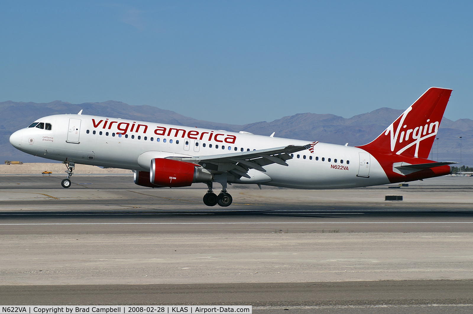 N622VA, 2006 Airbus A320-214 C/N 2674, Virgin America - 'California Dreaming' / 2006 Airbus A320-214