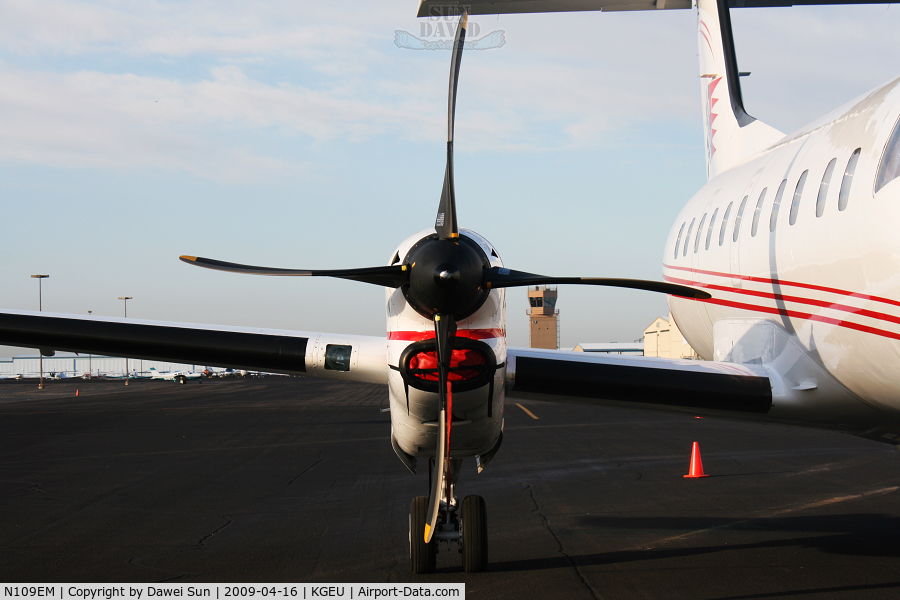 N109EM, 1990 Embraer EMB-120ER Brasilia C/N 120195, engine