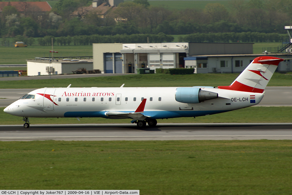 OE-LCH, 1996 Canadair CRJ-200LR (CL-600-2B19) C/N 7110, Austrian arrows Canadair Regional Jet CRJ200LR