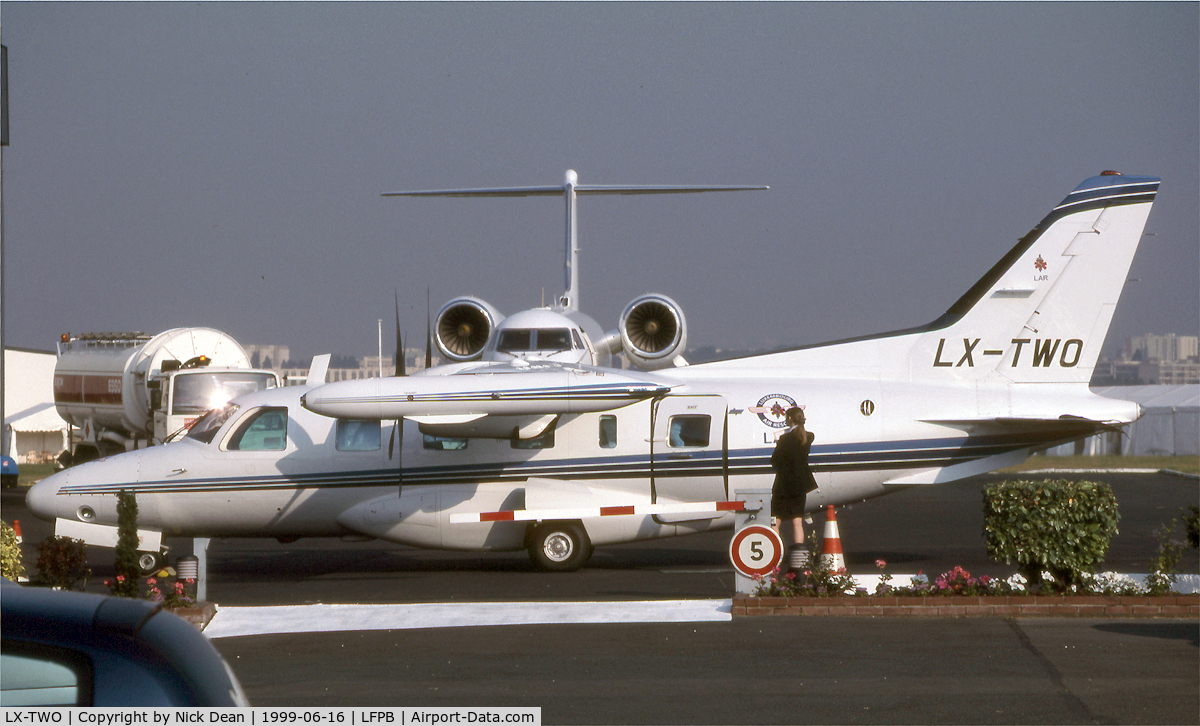 LX-TWO, Mitsubishi MU-2B-60 Marquise C/N 1515SA, LFPB Paris Le Bourget