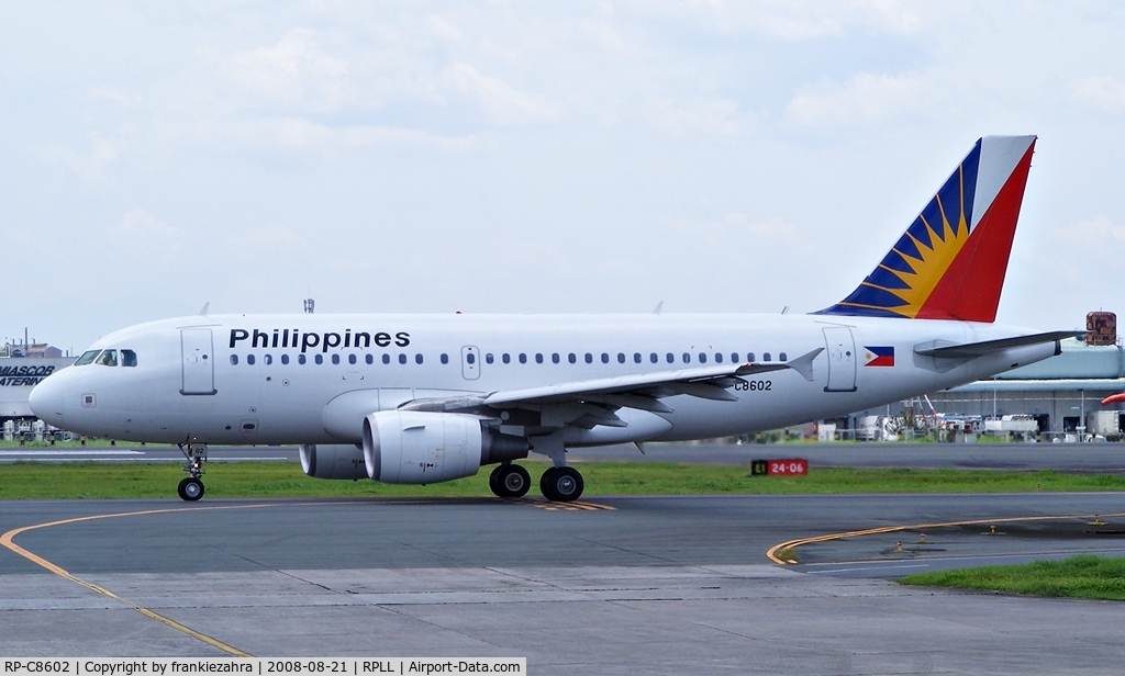 RP-C8602, 2006 Airbus A319-112 C/N 2954, Philippines Airlines