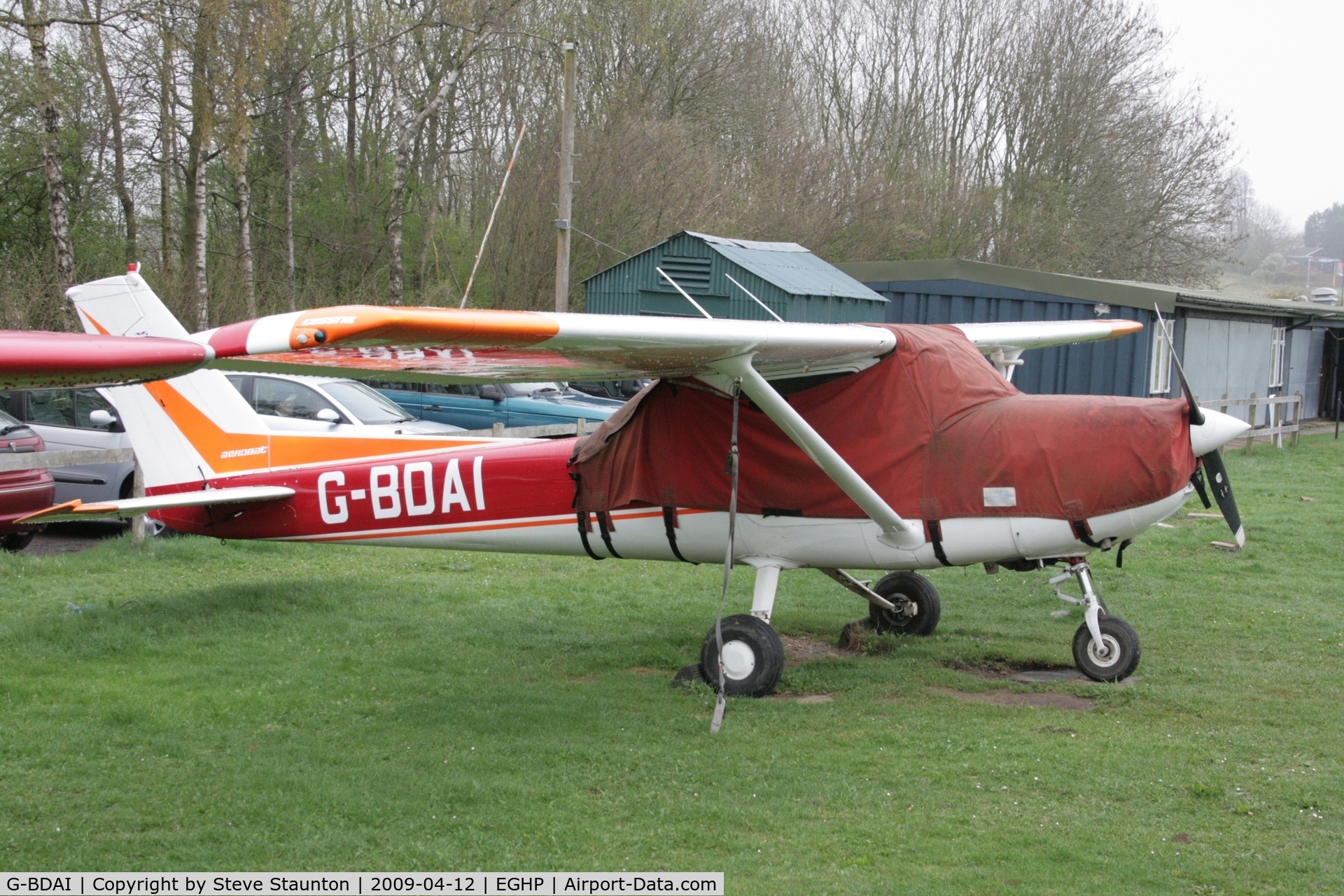 G-BDAI, 1975 Reims F150M C/N 0266, Taken at Popham Airfield, England on a gloomy April Sunday (12/04/09)