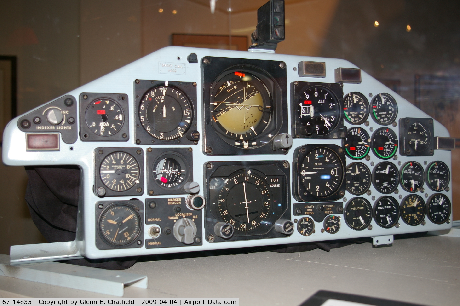 67-14835, 1967 Northrop T-38A-70-NO Talon C/N T.6030, All that's left - an instrument panel.  Science Museum of Oklahoma