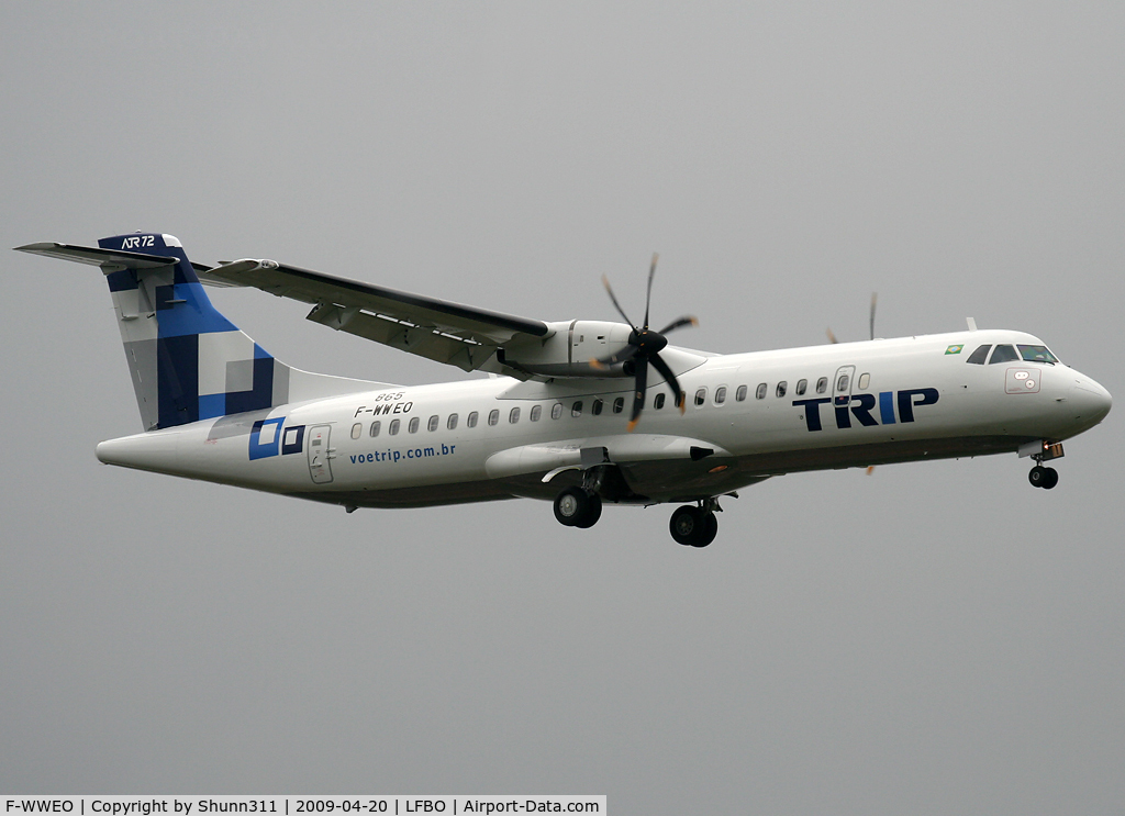 F-WWEO, 2009 ATR 72-212A C/N 865, C/n 0865 - To be PP-PTP