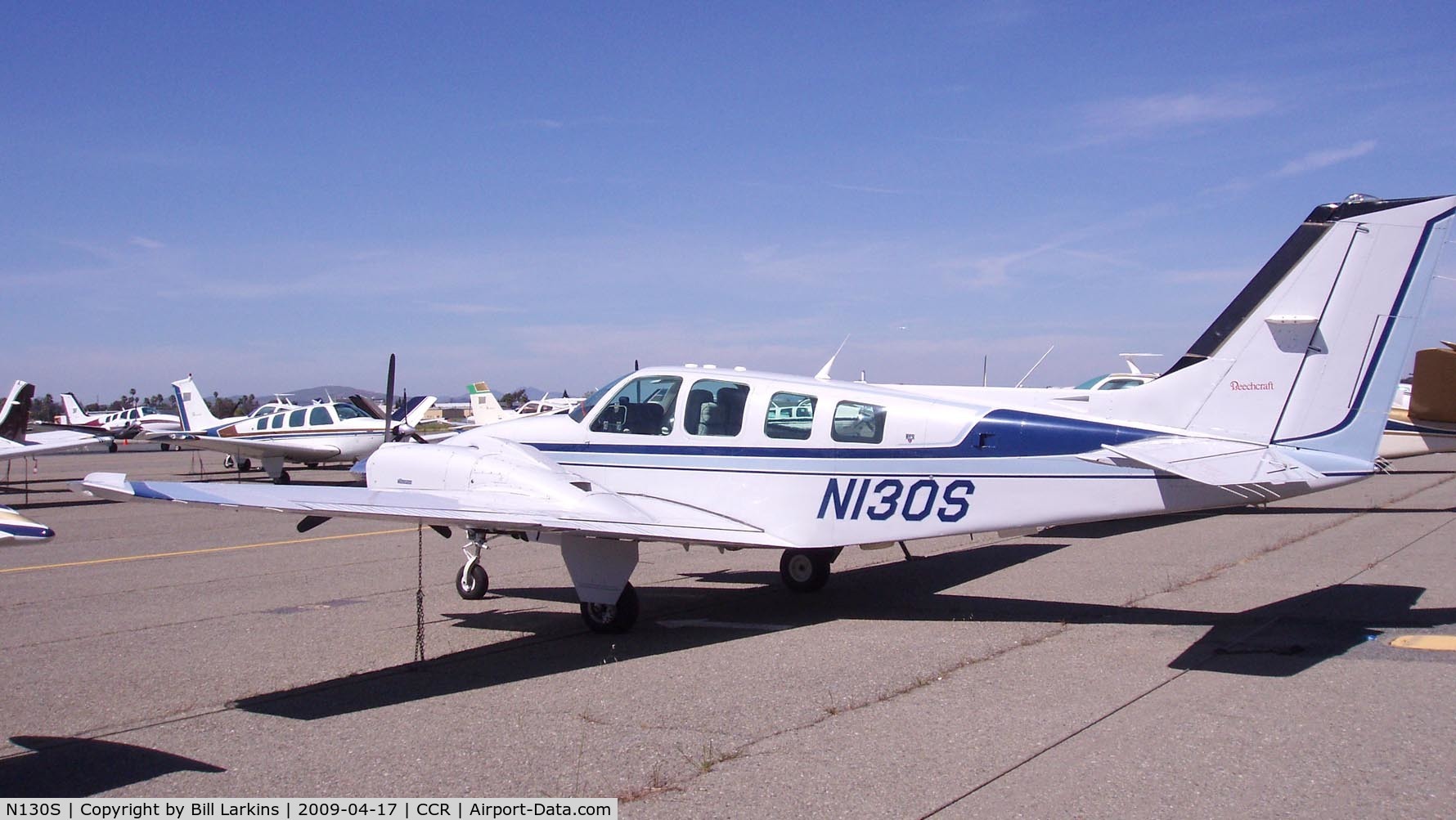 N130S, 1990 Beech 58 Baron C/N TH-1588, In for 2009 BPPP