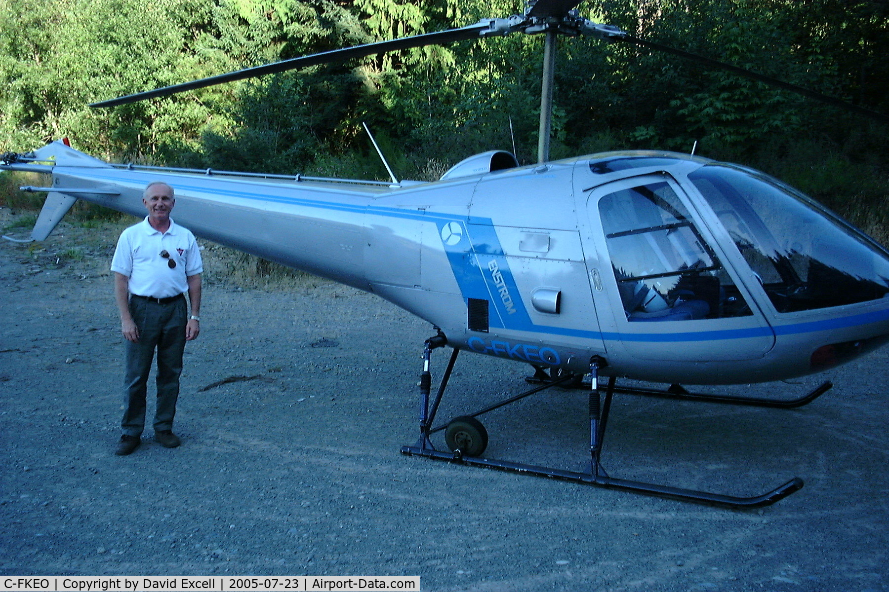 C-FKEO, 1976 Enstrom 280C Shark C/N 1046, My Friend and neighbor Bob - Mill Springs  - I have other pics