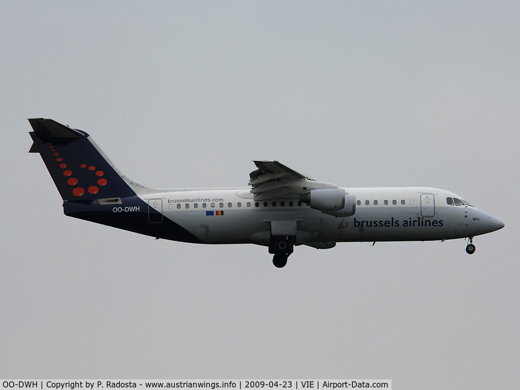 OO-DWH, 1998 British Aerospace Avro 146-RJ100 C/N E3340, Brussels Airlines