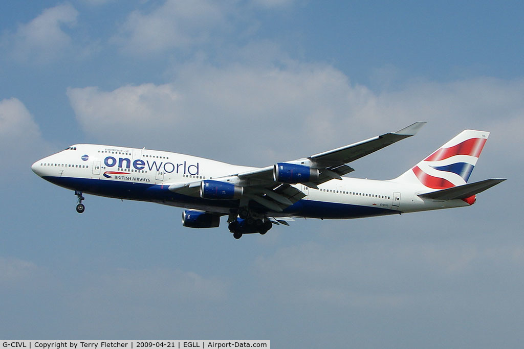 G-CIVL, 1997 Boeing 747-436 C/N 27478, BA 747 with One World titles