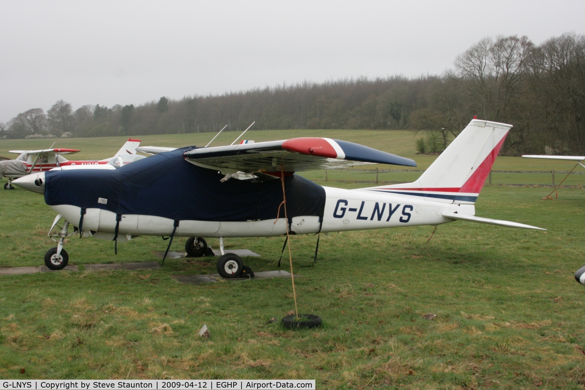 G-LNYS, 1974 Reims F177RG Cardinal RG C/N 0120, Taken at Popham Airfield, England on a gloomy April Sunday (12/04/09)