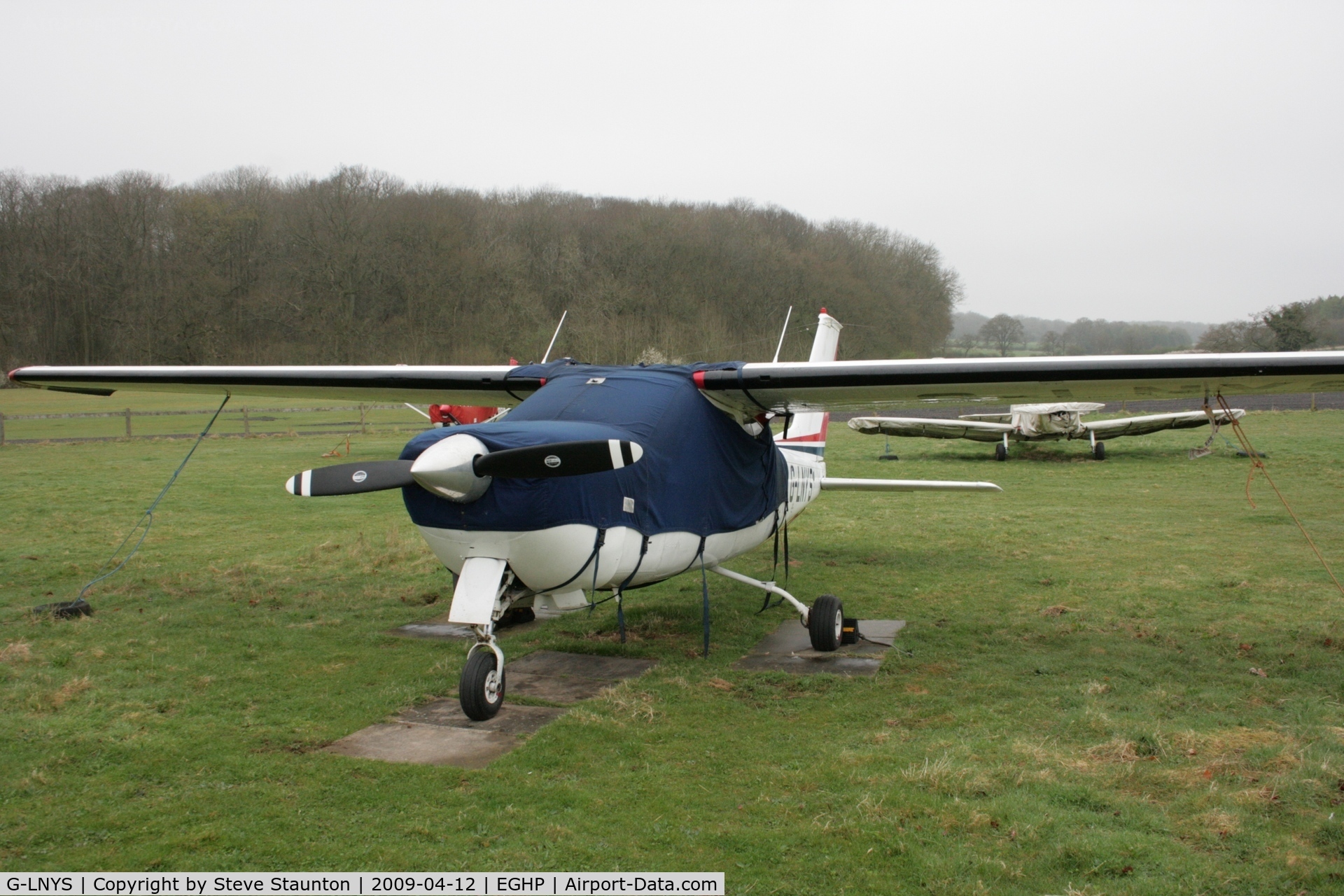 G-LNYS, 1974 Reims F177RG Cardinal RG C/N 0120, Taken at Popham Airfield, England on a gloomy April Sunday (12/04/09)