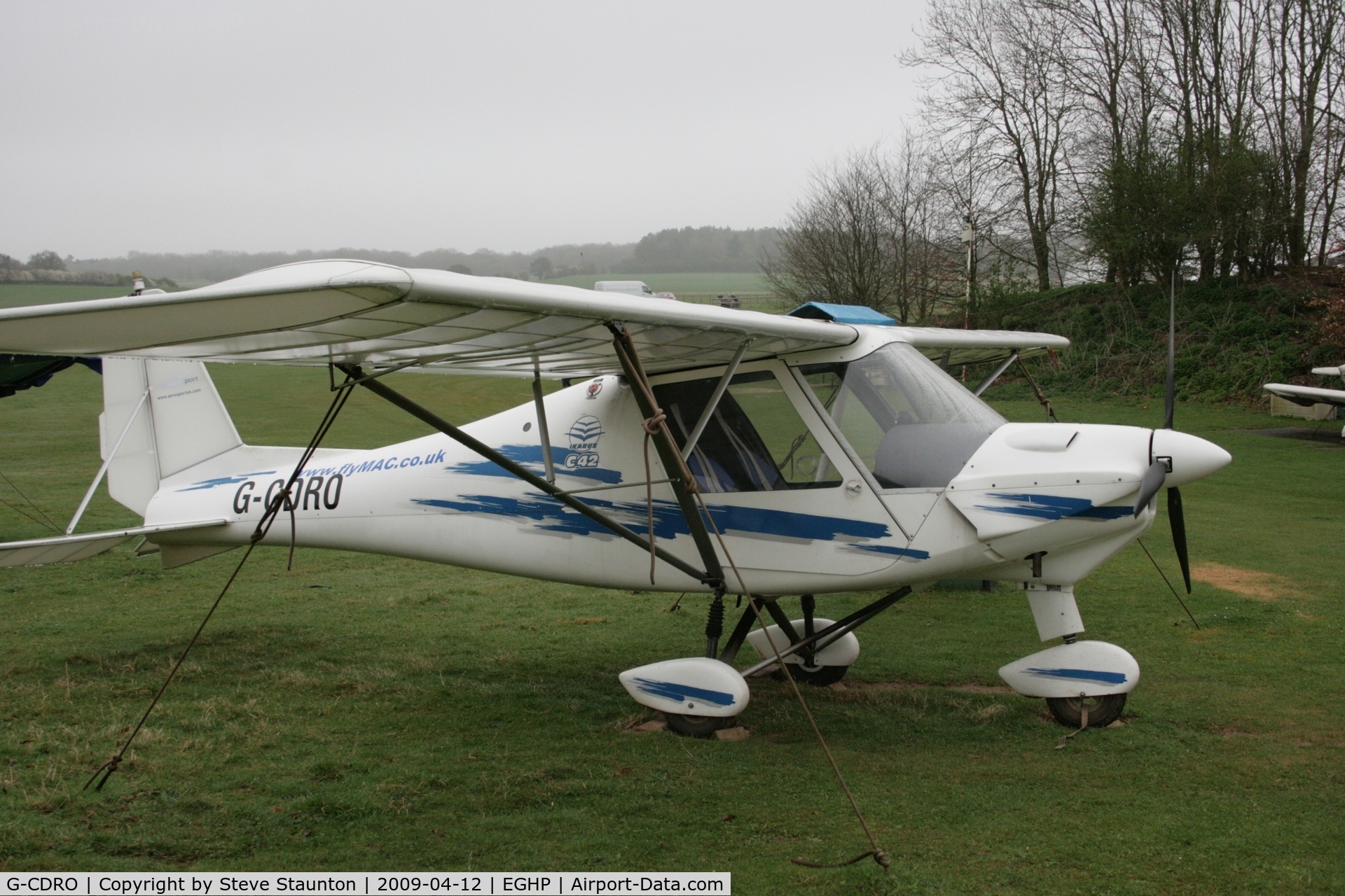 G-CDRO, 2005 Comco Ikarus C42 FB80 C/N 0507-6750, Taken at Popham Airfield, England on a gloomy April Sunday (12/04/09)