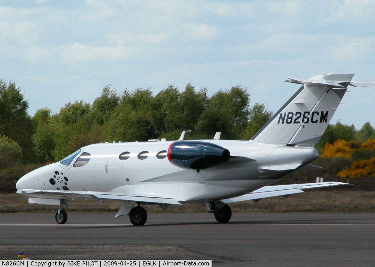 N826CM, 2008 Cessna 510 Citation Mustang Citation Mustang C/N 510-0126, ONE OF THE BLINK FLEET COMMENCING TAKE OFF RUN
