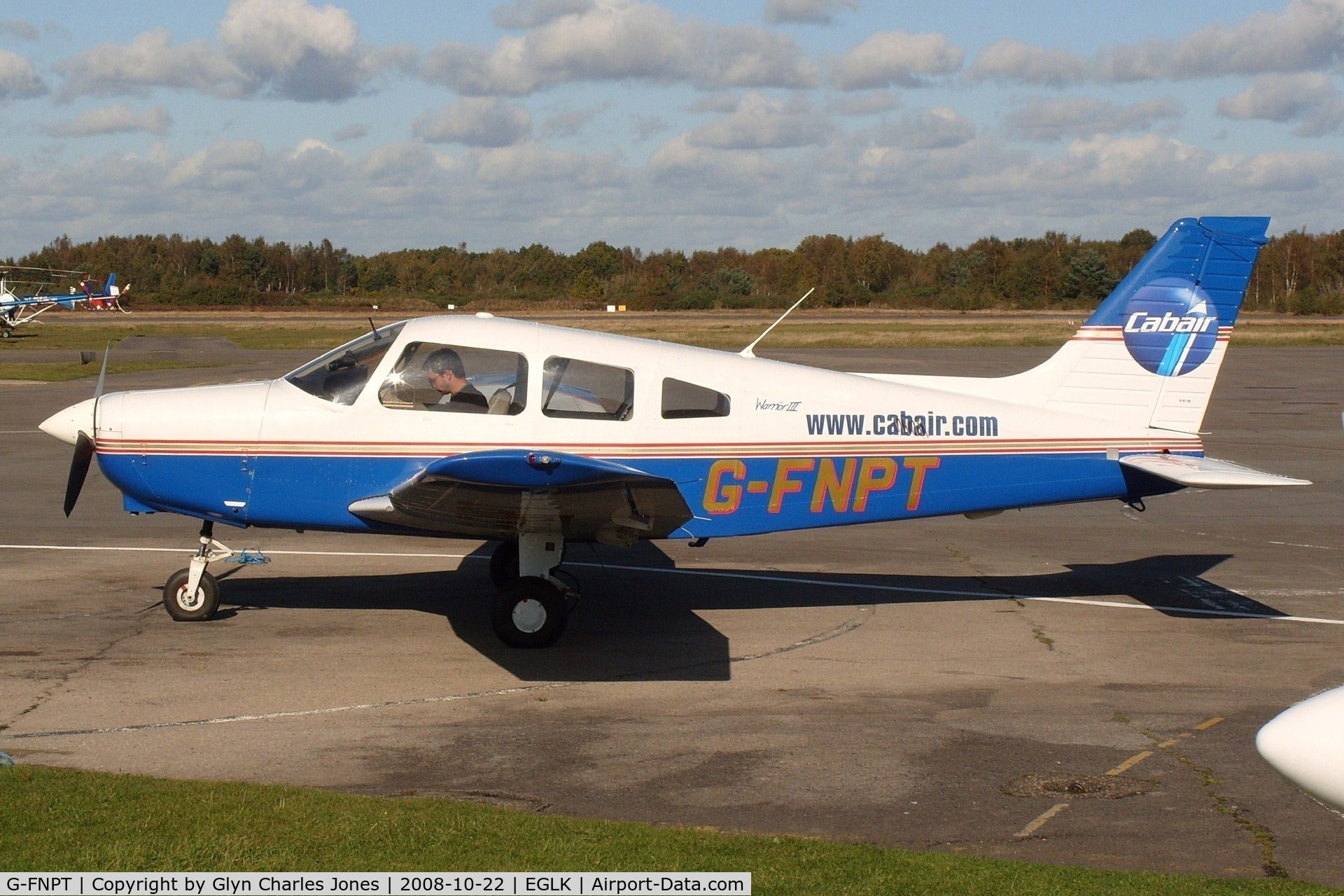 G-FNPT, 2002 Piper PA-28-161 Warrior III C/N 2842163, Previously N5346Y. Operated by Cabair.