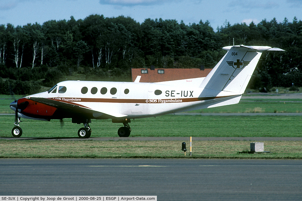 SE-IUX, 1980 Beech 200 Super King Air C/N BB-675, seen during the Goteborg air show