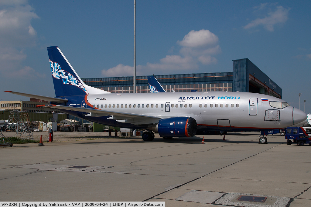 VP-BXN, 1990 Boeing 737-53A C/N 24754, Aeroflot Nord Boeing 737-500