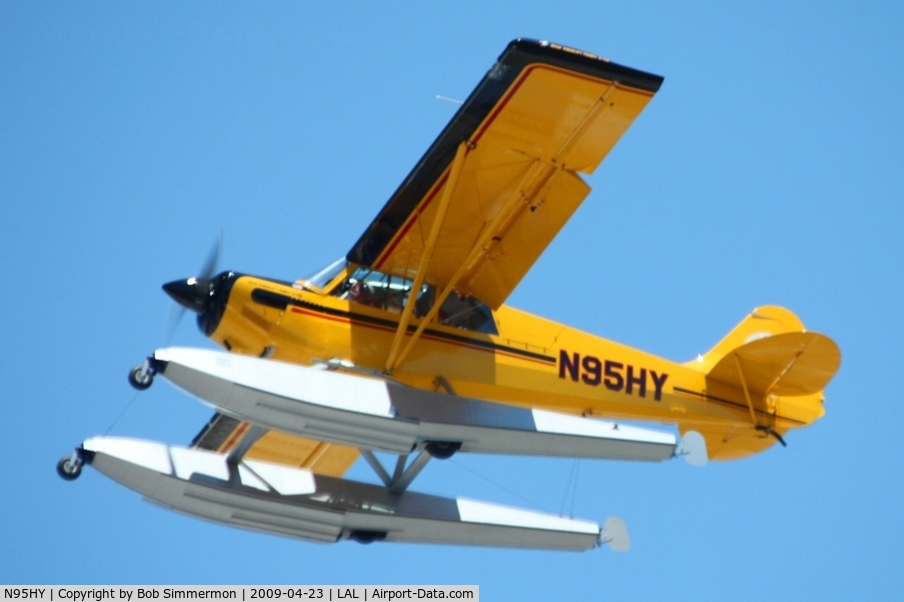 N95HY, 2007 Aviat A-1B Husky C/N 2414, Fly-by at Sun N Fun 2009 - Lakeland, Florida