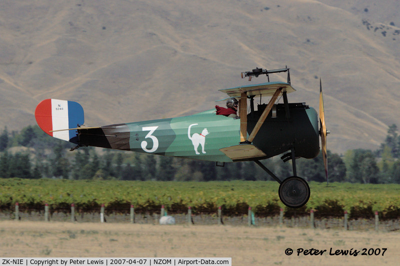 ZK-NIE, Nieuport 24bis Replica C/N PM7668, WWI Flying Company Ltd., Wellington
