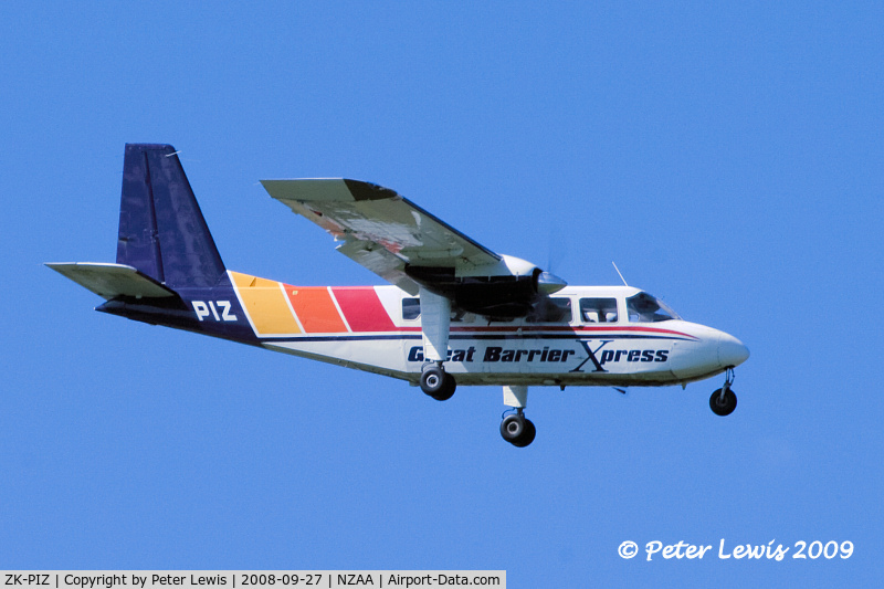 ZK-PIZ, 1977 Britten-Norman BN-2A-26 Islander C/N 2012, Commercial Helicopters Ltd., Taumarunui (op by Mountain Air)