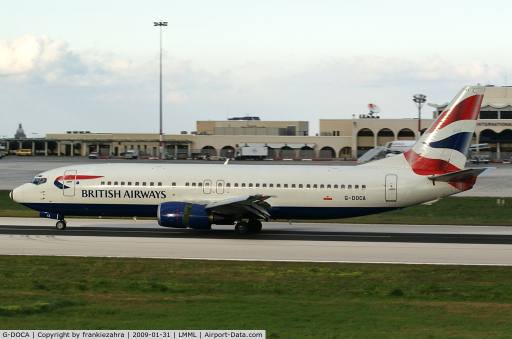 G-DOCA, 1991 Boeing 737-436 C/N 25267, British Airways