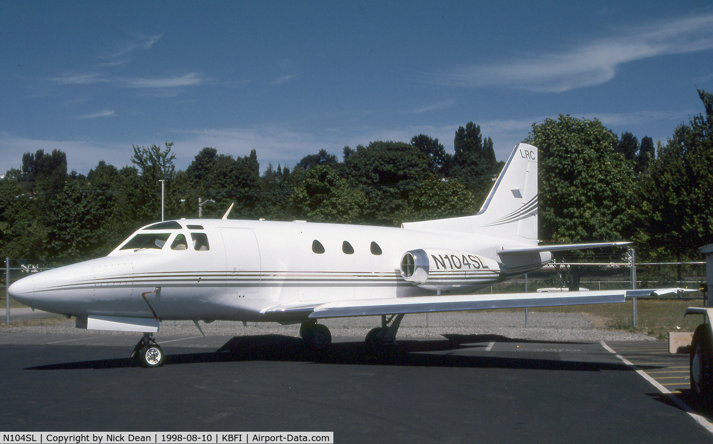 N104SL, 1972 North American NA-265-40 Sabreliner C/N 282-104, KBFI