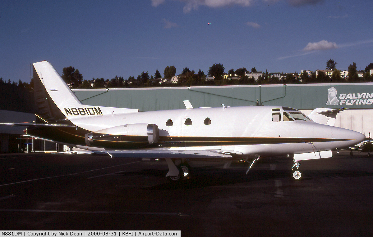 N881DM, 1974 North American NA-265-40 Sabreliner C/N 282-137, KBFI