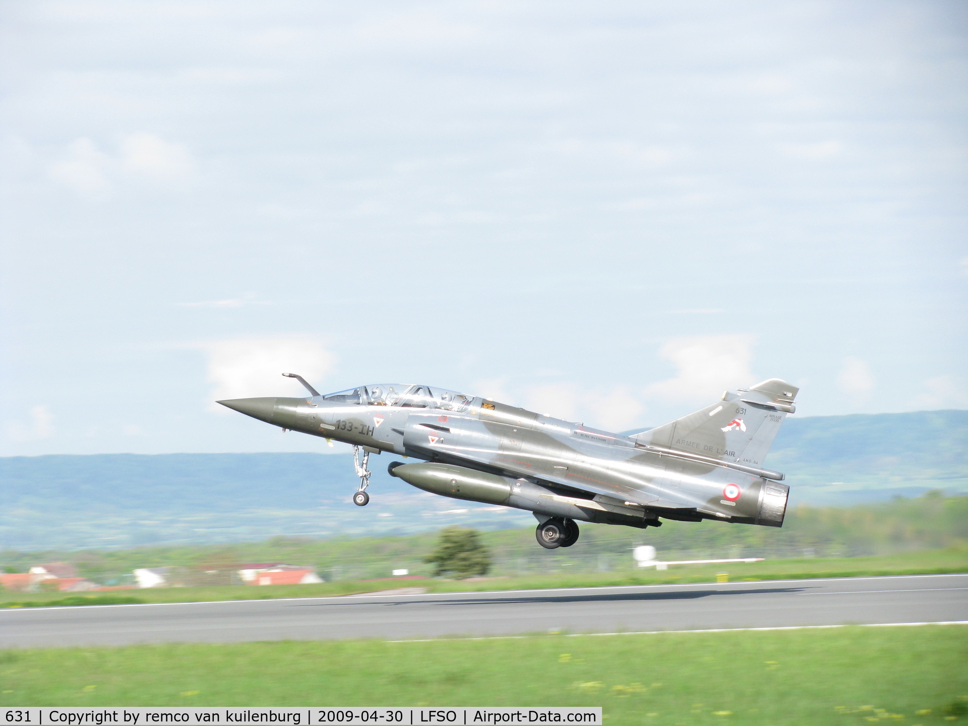 631, Dassault Mirage 2000D C/N 433, 631/133-IH EC1/3 depart Nancy-Ochey