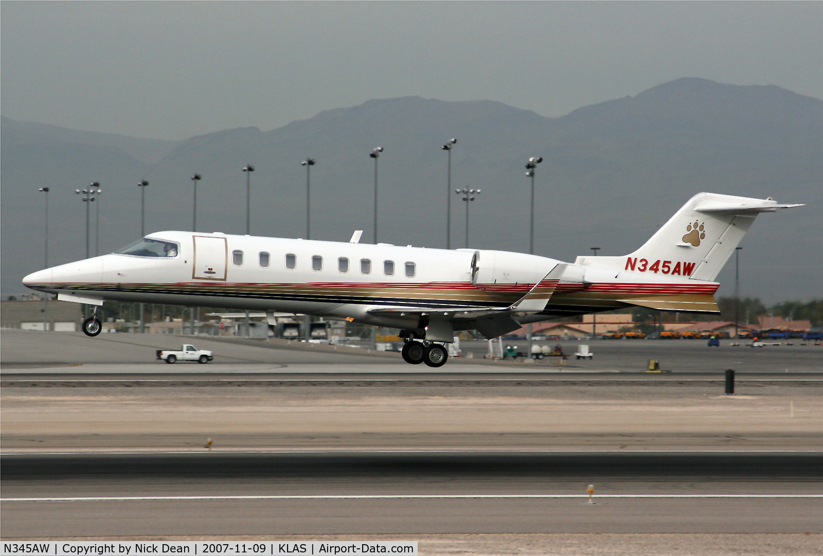 N345AW, 2001 Learjet 45 C/N 182, KLAS