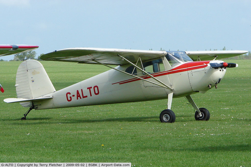 G-ALTO, 1948 Cessna 140 C/N 14253, 1948 Cessna 140 on the first day of the Luscombe and Cessna Historic Weekend Fly-in at Sywell UK