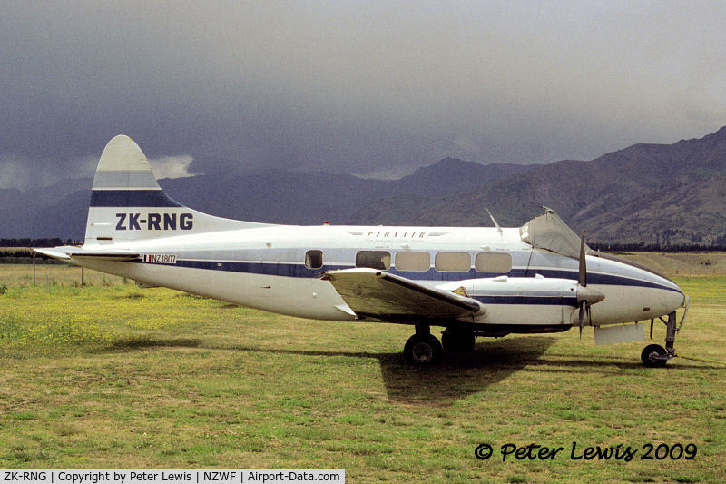 ZK-RNG, De Havilland DH-104 Dove 1B C/N 04323, G F Rhodes, Wanaka
