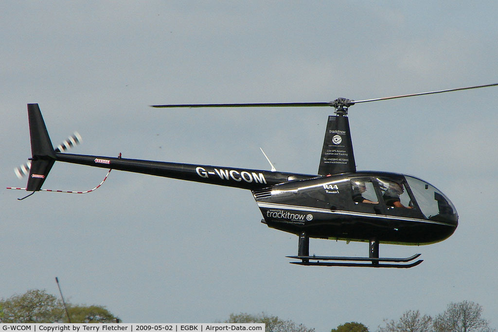 G-WCOM, 2008 Robinson R44 Raven C/N 1917, Robinson R44 At Sywell in May 2009