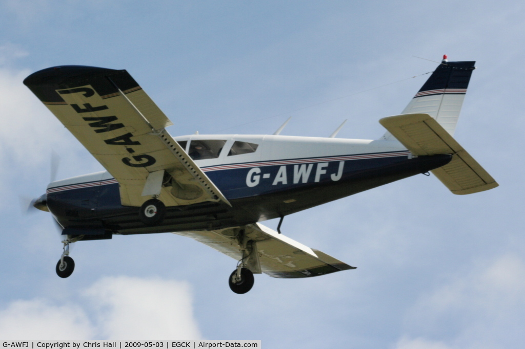G-AWFJ, 1968 Piper PA-28R-180 Cherokee Arrow C/N 28R-30688, P F A fly-in at Caernarfon