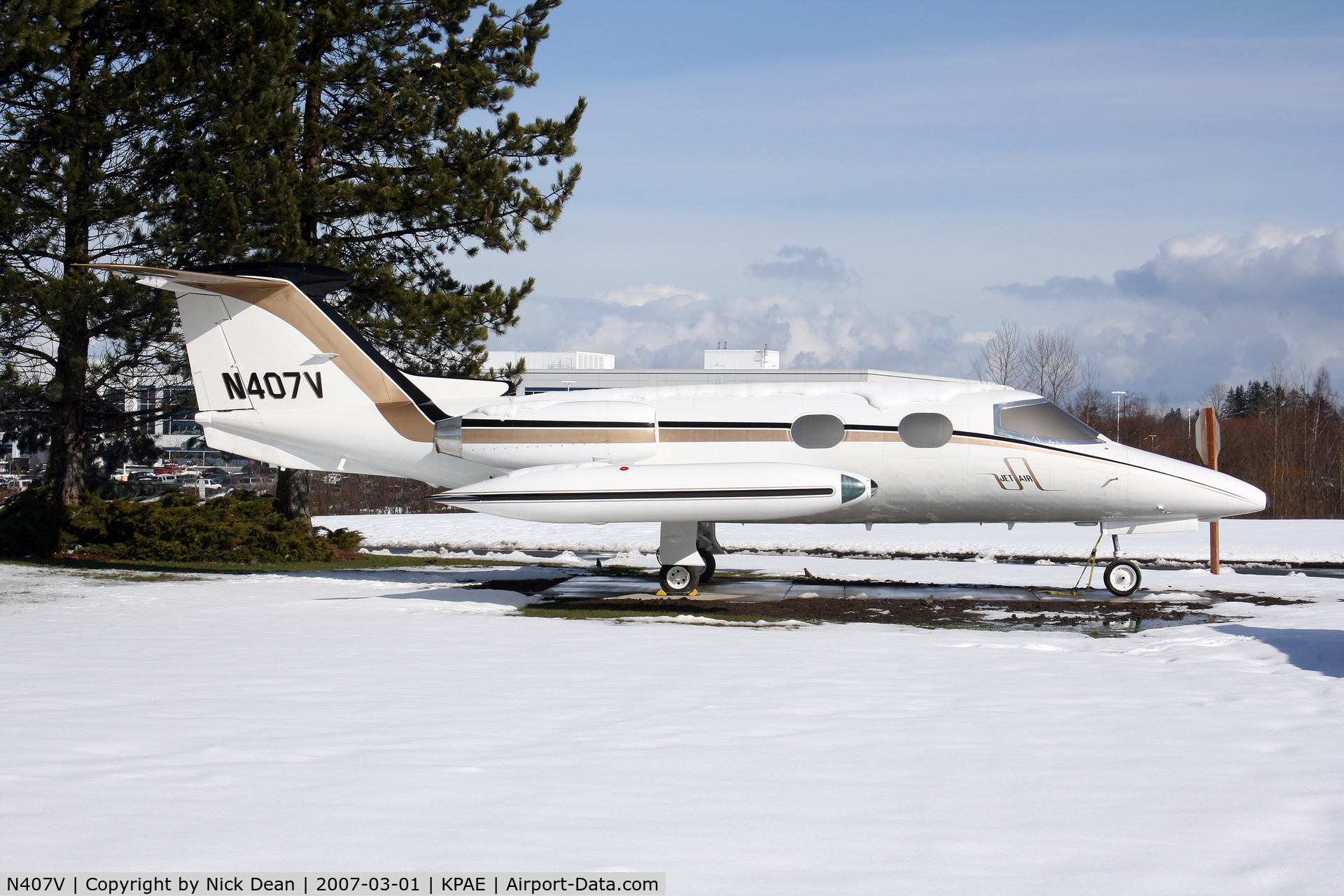 N407V, 1965 Learjet 23 C/N 23-034, KPAE (Painted as N407V this aircraft actually carried N154AG)