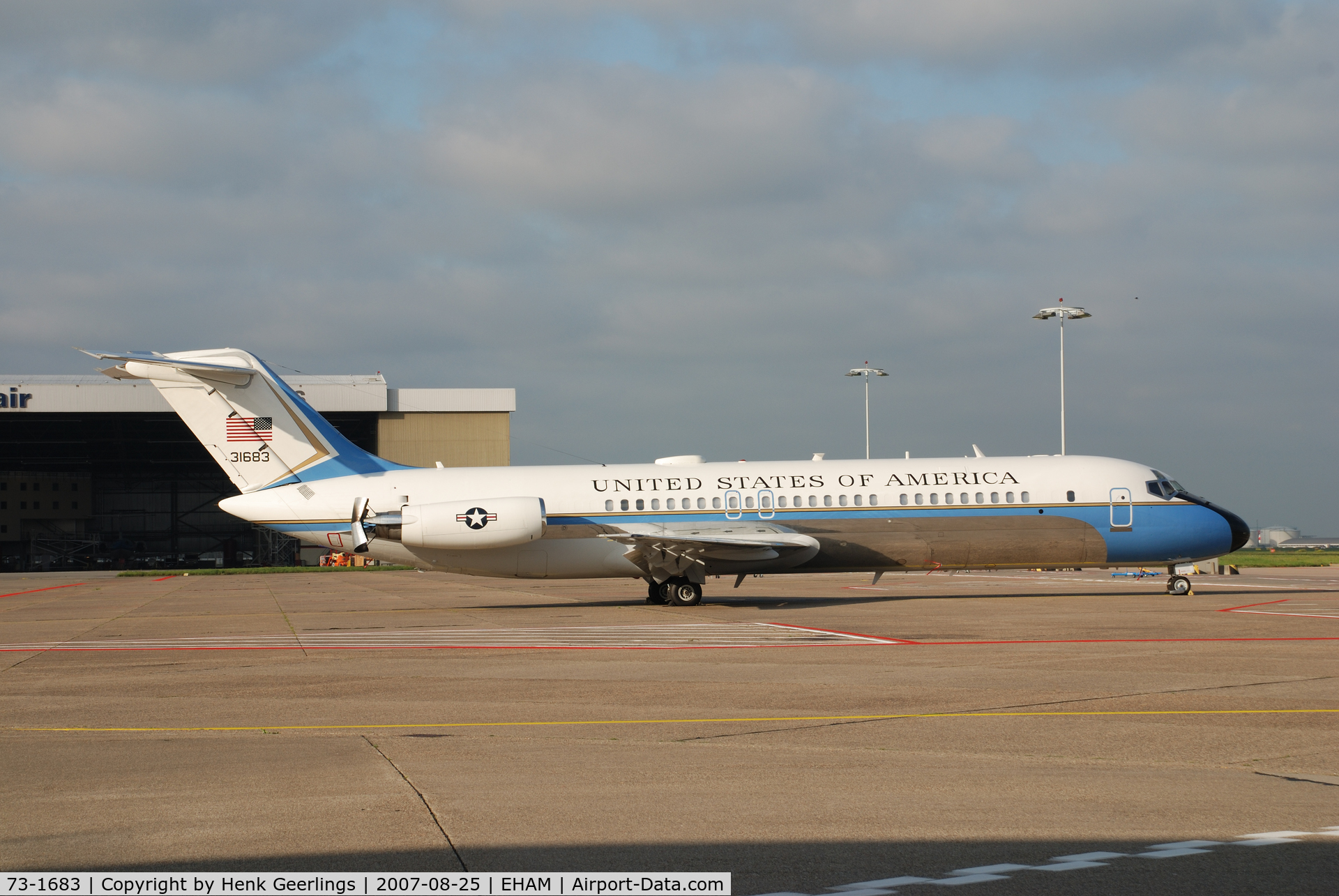 73-1683, 1975 McDonnell Douglas VC-9C (DC-9-32) C/N 47671, Schiphol - East , General Aviation