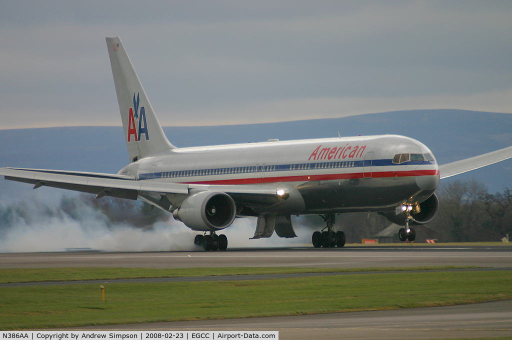 N386AA, 1994 Boeing 767-323/ER C/N 27060, Hard landing for this bird due to a complete loss of Hydraulics!