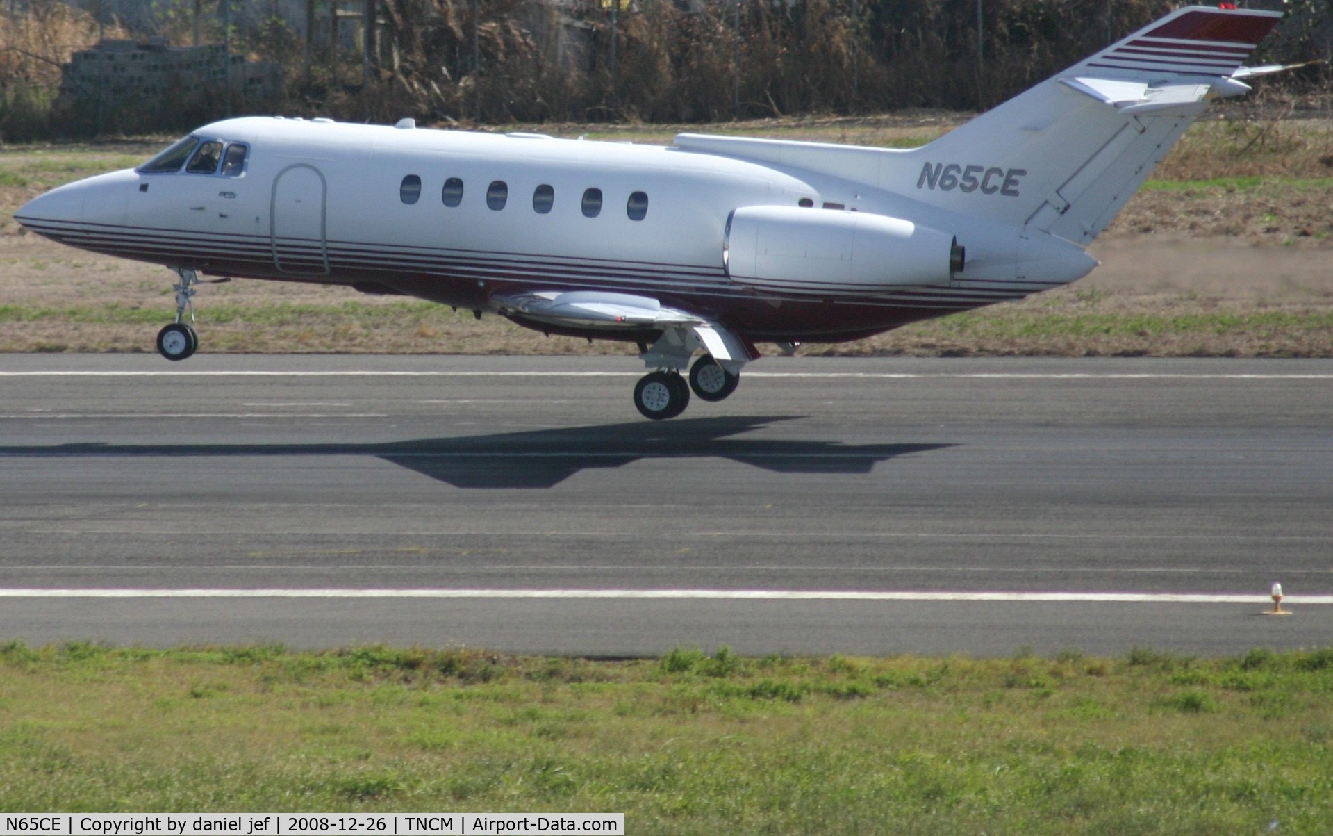 N65CE, 1992 British Aerospace BAe.125-800A C/N 258234, Landing 10