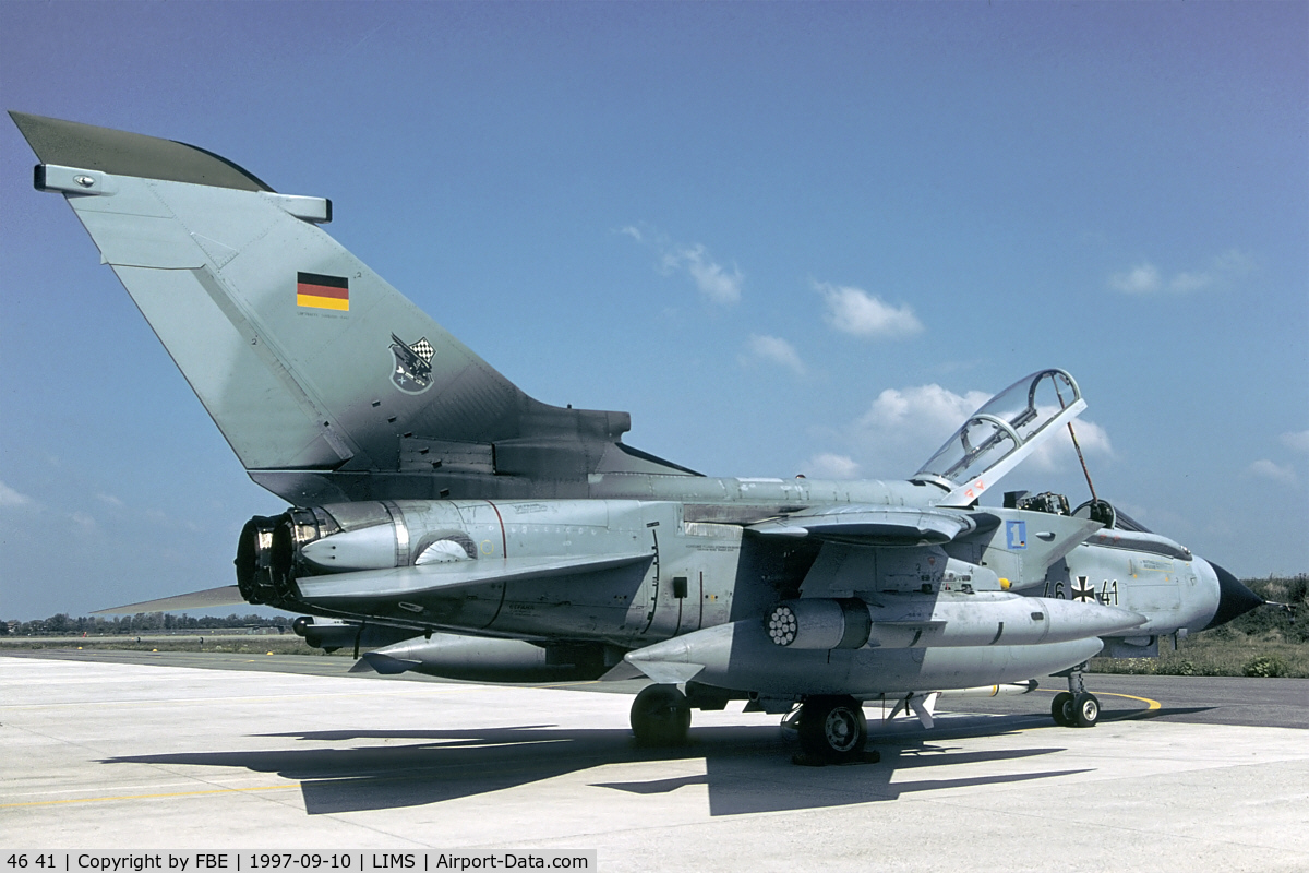 46 41, Panavia Tornado ECR C/N 864/GS274/4341, waiting for its next mission at Piacenza