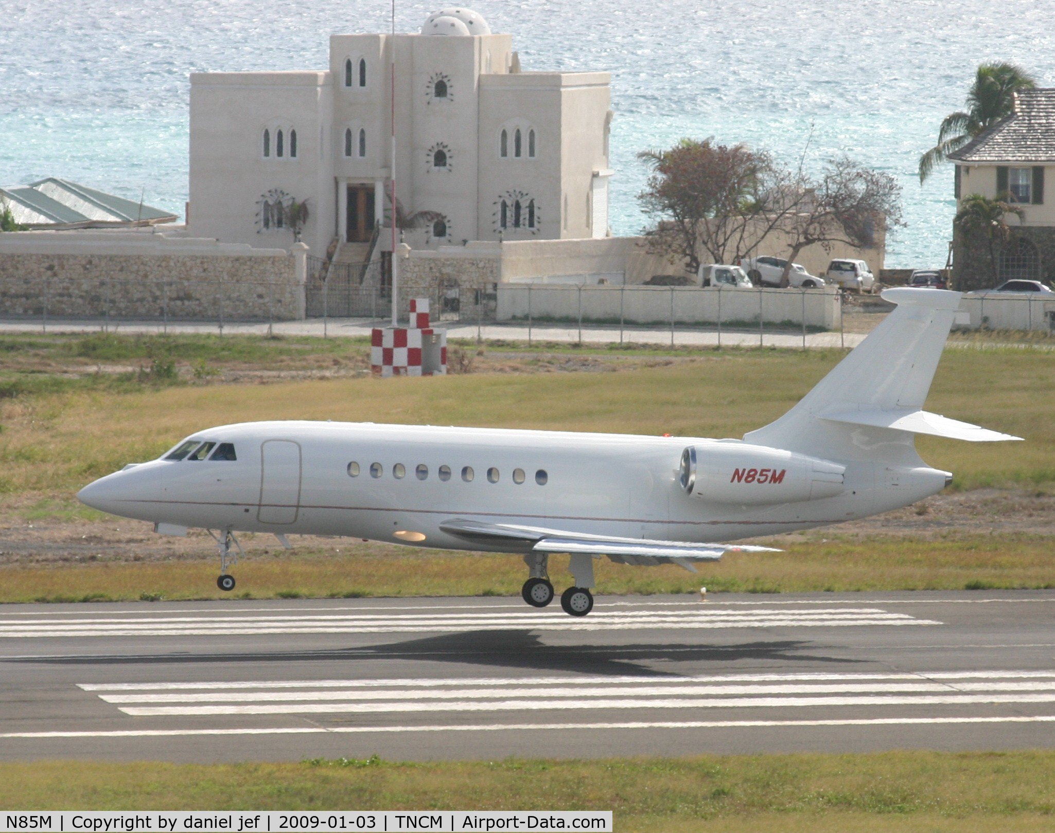N85M, 2005 Dassault Falcon 2000EX C/N 73, Landing 10