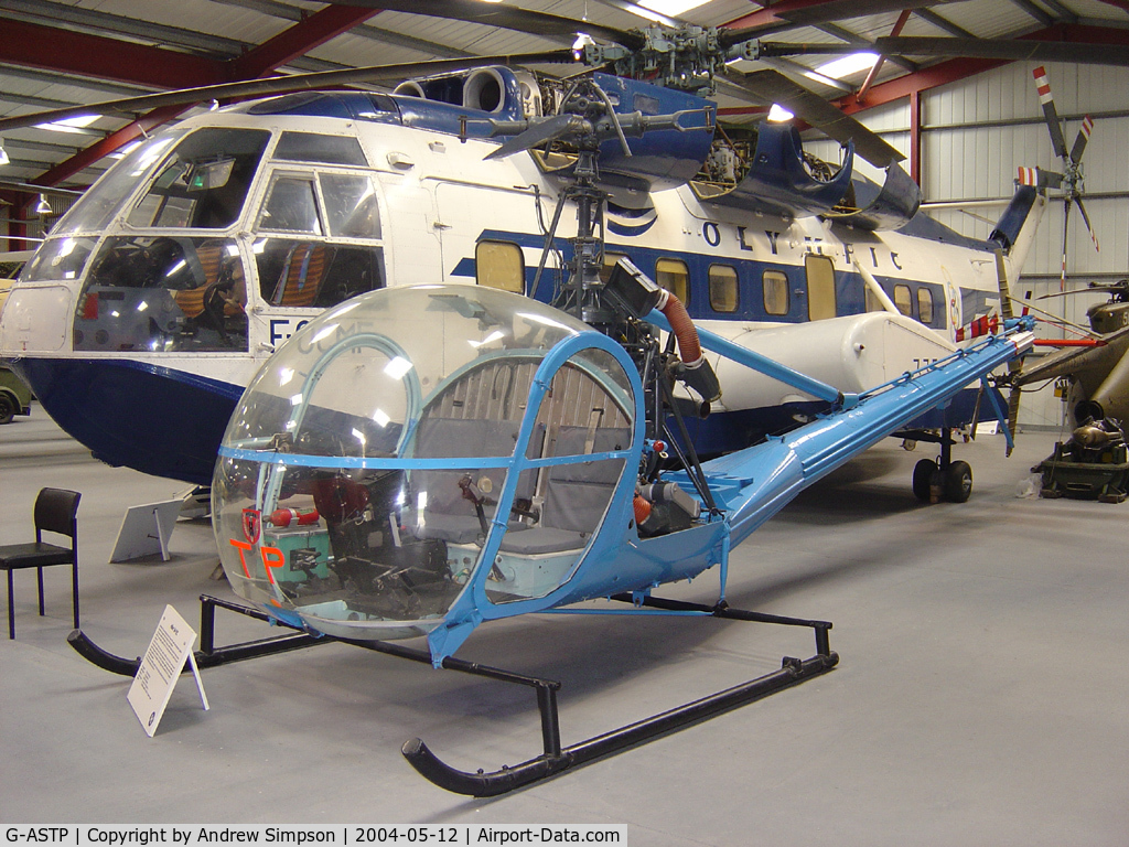 G-ASTP, 1961 Hiller UH-12C C/N 1045, At Weston Super-mare Helicopter Museum.