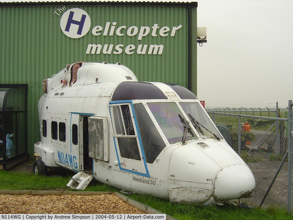 N114WG, 1984 Westland 30 SRs.100-60 C/N 014, At Weston Super-mare Helicopter Museum.