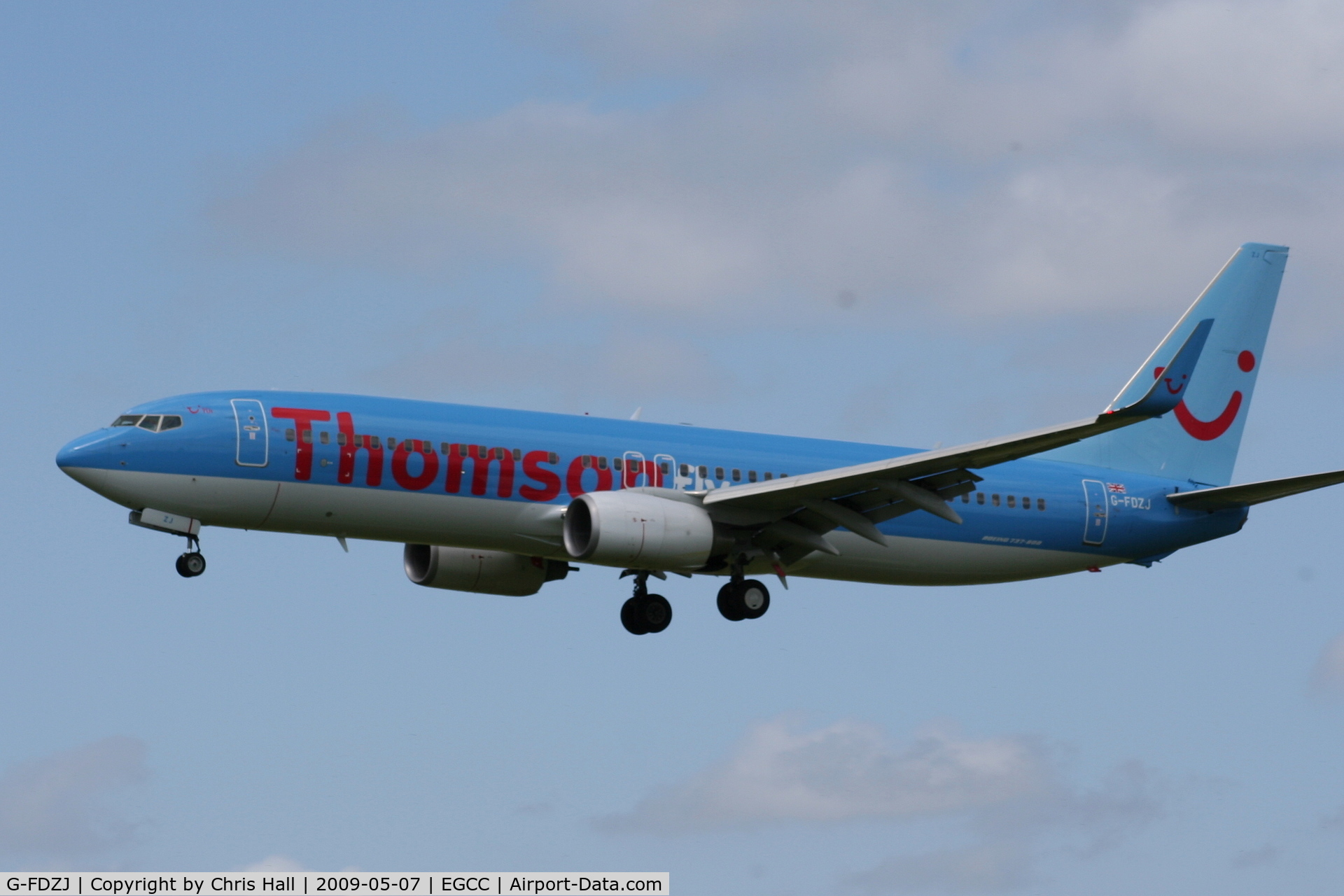 G-FDZJ, 2007 Boeing 737-8K5 C/N 34690, Thomson