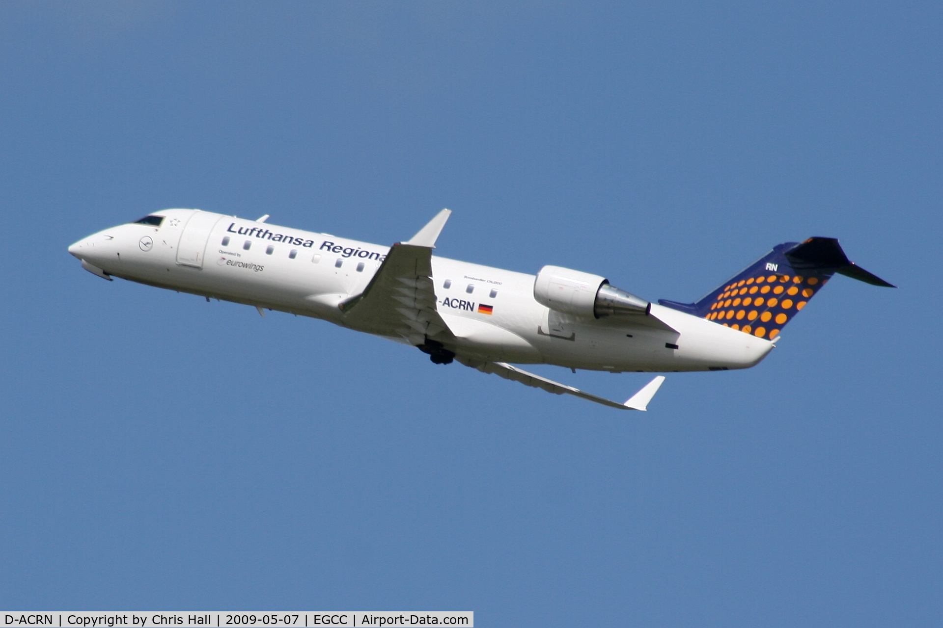 D-ACRN, 2001 Canadair CRJ-200LR (CL-600-2B19) C/N 7486, Lufthansa Regional operated by Eurowings