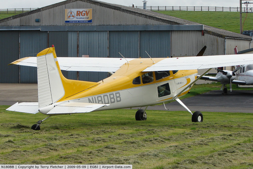 N180BB, 1979 Cessna 180K Skywagon C/N 18053103, Cessna 180K at Staverton