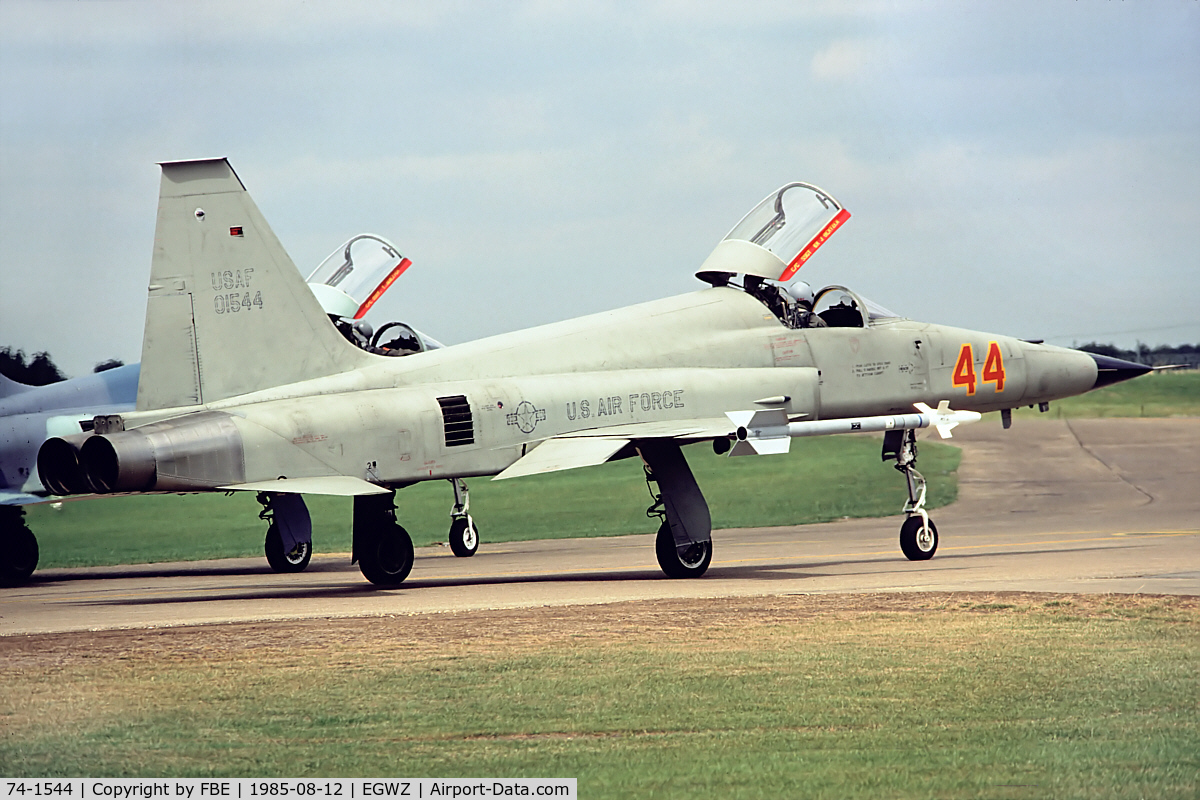 74-1544, 1974 Northrop F-5E Tiger II C/N R.1202, ready for departure